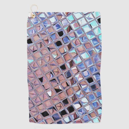 Groovy Disco Ball Mirror Ball Disco Wereldbol Golfhanddoek (Voorkant)