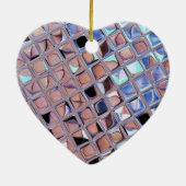 Groovy Disco Ball Mirror Ball Disco Wereldbol Keramisch Ornament (Achterkant)