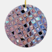 Groovy Disco Ball Mirror Ball Disco Wereldbol Keramisch Ornament (Achterkant)