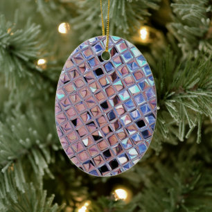 Groovy Disco Ball Mirror Ball Disco Wereldbol Keramisch Ornament