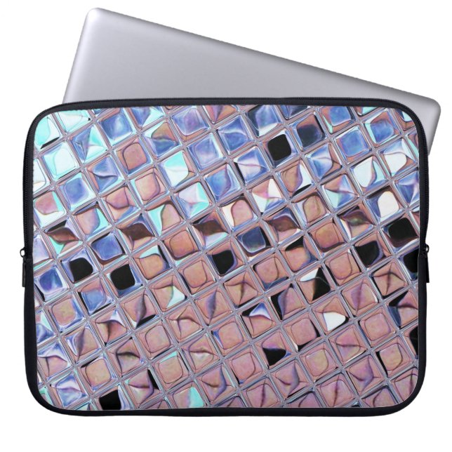 Groovy Disco Ball Mirror Ball Disco Wereldbol Laptop Sleeve (Voorkant)