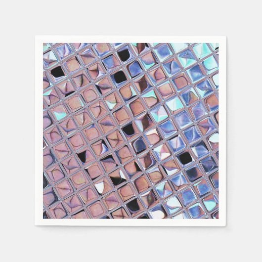 Groovy Disco Ball Mirror Ball Disco Wereldbol Servetten (Voorkant)