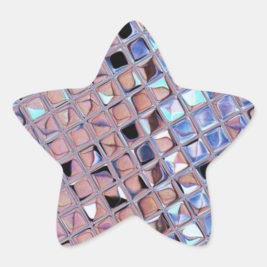 Groovy Disco Ball Mirror Ball Disco Wereldbol Ster Sticker (Voorkant)