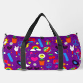 Groovy Disco Daisy Mushrooms paarse Plunjezak (Achterkant)