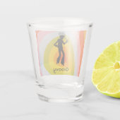 Groovy Disco Dancer Tennis Player Shot Glas (Achterkant)