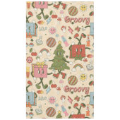  groovy disco kerstboom tafelkleed (Voorkant)