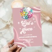 Groovy Disco Party Retro 70s Let's Disco Verjaarda Kaart