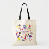 Groovy Disco Party Retro 80s Disco bal Tote Bag (Voorkant)