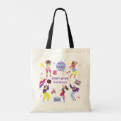 Groovy Disco Party Retro 80s Discoball Tote Bag (Achterkant)