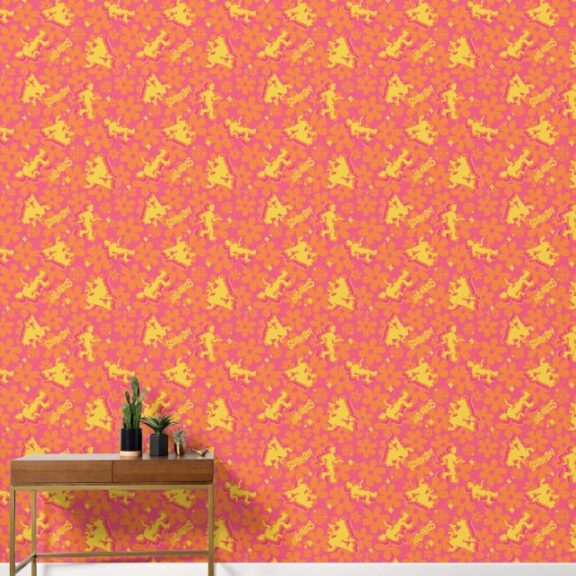 Groovy Disco Scooby-Doo Pattern Behang (Hal)