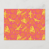 Groovy Disco Scooby-Doo Pattern Briefkaart (Voorkant)