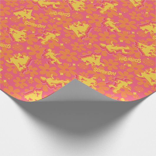 Groovy Disco Scooby-Doo Pattern Cadeaupapier (Hoek)
