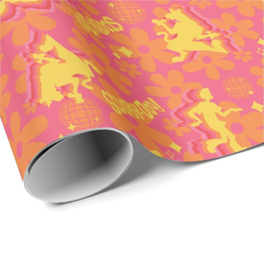 Groovy Disco Scooby-Doo Pattern Cadeaupapier (Rol Hoek)