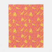 Groovy Disco Scooby-Doo Pattern Fleece Deken (Voorkant)