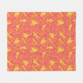 Groovy Disco Scooby-Doo Pattern Fleece Deken (Voorkant (Horizontaal))