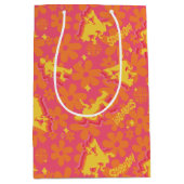 Groovy Disco Scooby-Doo Pattern Medium Cadeauzakje (Voorkant)