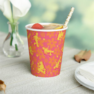 Groovy Disco Scooby-Doo Pattern Papieren Bekers