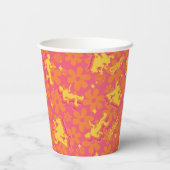 Groovy Disco Scooby-Doo Pattern Papieren Bekers (Achterkant)