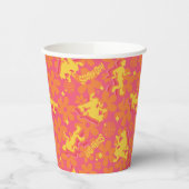 Groovy Disco Scooby-Doo Pattern Papieren Bekers (Links)