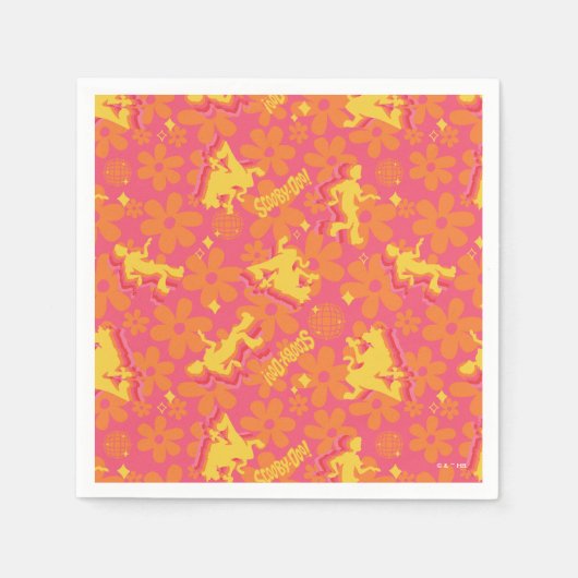 Groovy Disco Scooby-Doo Pattern Servet (Voorkant)