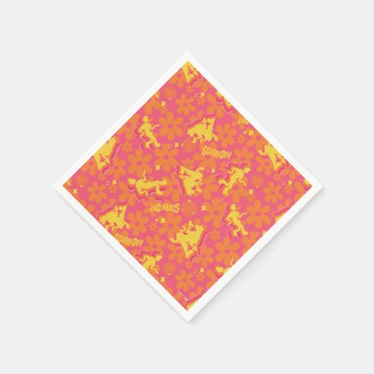 Groovy Disco Scooby-Doo Pattern Servet (Hoek)