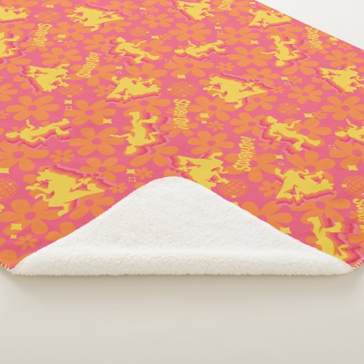 Groovy Disco Scooby-Doo Pattern Sherpa Deken (3/4)