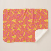 Groovy Disco Scooby-Doo Pattern Sherpa Deken (Voorkant (horizontaal))