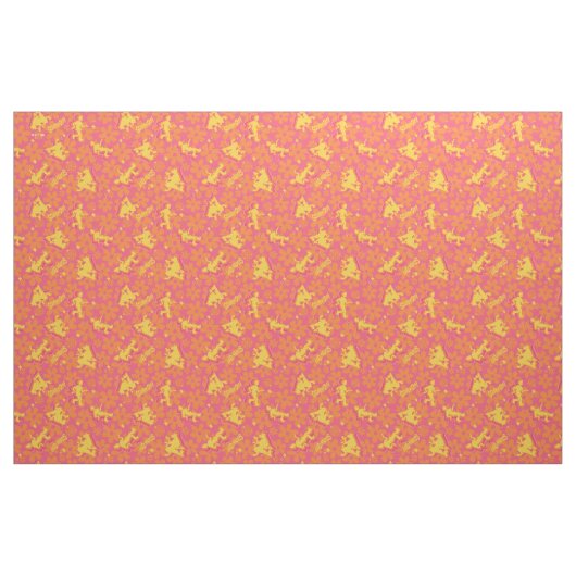 Groovy Disco Scooby-Doo Pattern Stof (Yard (91,4 cm))