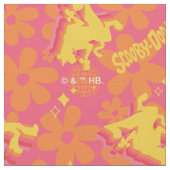 Groovy Disco Scooby-Doo Pattern Stof (Close Up)