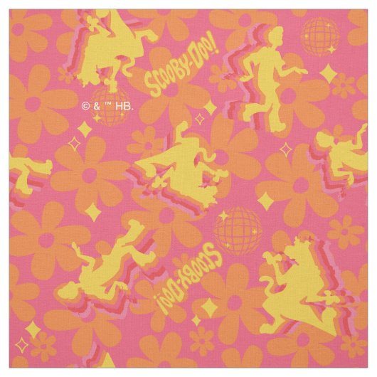 Groovy Disco Scooby-Doo Pattern Stof (Swatch)
