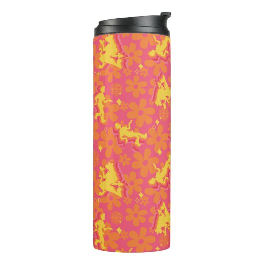 Groovy Disco Scooby-Doo Pattern Thermosbeker (Gedraaid links)