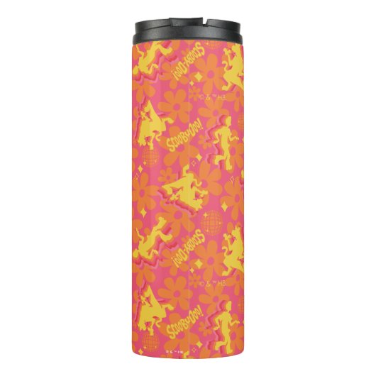 Groovy Disco Scooby-Doo Pattern Thermosbeker (Achterkant)