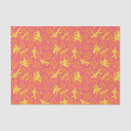 Groovy Disco Scooby-Doo Pattern Tissuepapier (Voorkant)