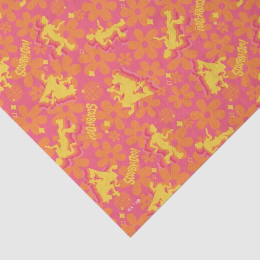 Groovy Disco Scooby-Doo Pattern Tissuepapier (Detail)