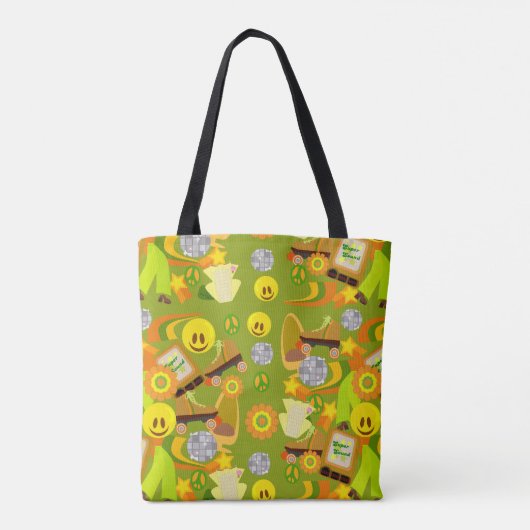 Groovy Disco Seventies Tote Bag (Achterkant)