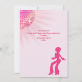 Groovy Discobal Roze Paarse Vrouwen 50ste Verjaard Kaart (Achterkant)