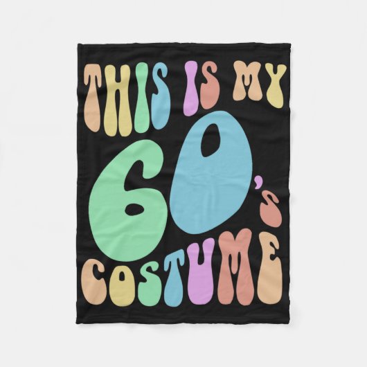Groovy Dit is mijn sixties kostuum Funny 60's Fleece Deken (Voorkant)