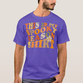 Groovy Dit is mijn woordraadsseizoen T-shirt