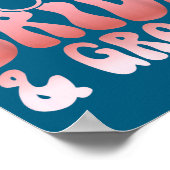 Groovy dochter van de bruid en bruidegom dochter poster (Hoek)
