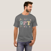 Groovy Doctor in de Fysieke Therapie Bloemen DPT T-shirt (Voorkant volledig)
