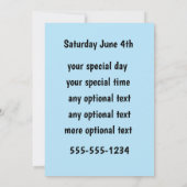 Groovy Dog in Sunbril Invitation Save The Date (Achterkant)