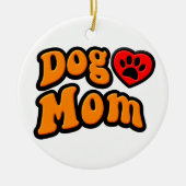 Groovy Dog Mam Drawing Keramisch Ornament (Voorkant)