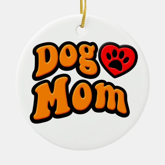 Groovy Dog Mam Drawing Keramisch Ornament (Voorkant)
