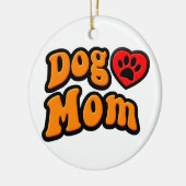 Groovy Dog Mam Drawing Keramisch Ornament (Links)