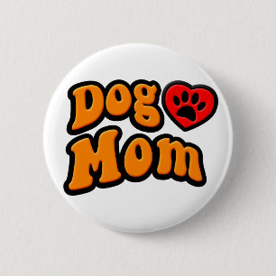 Groovy Dog Mam Drawing Ronde Button 5,7 Cm