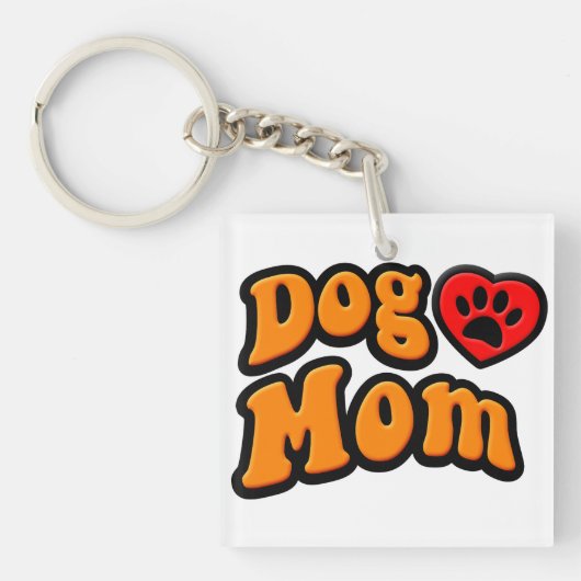 Groovy Dog Mam Drawing Sleutelhanger (voorkant)