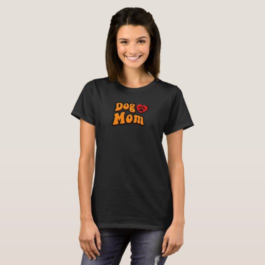 Groovy Dog Mam Drawing T-shirt (Voorkant volledig)
