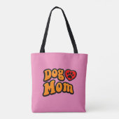 Groovy Dog Mam Drawing Tote Bag (Achterkant)