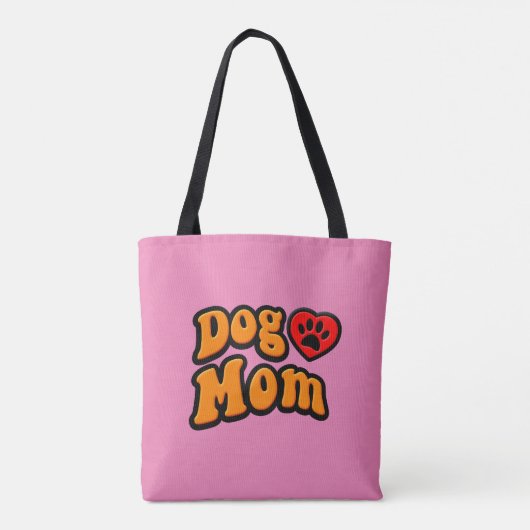 Groovy Dog Mam Drawing Tote Bag (Achterkant)