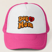 Groovy Dog Mam Drawing Trucker Pet (Voorkant)